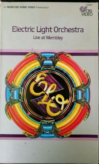 Electric Light.  Orchestra Live At Wembley 1978 (1980 Vhs) Jet Holdings Inc Rare