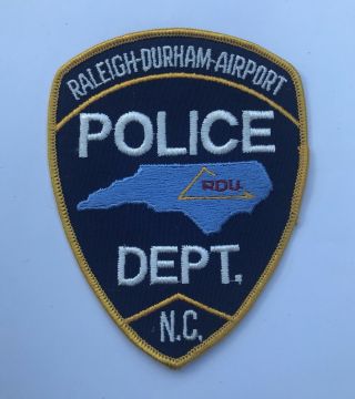 Vintage Raleigh Durham Airport Police Department Dept.  Patch Rare North Carolina
