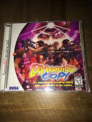 Dynamite Cop Complete Sega Dreamcast Game Cib Cop Complete Authentic Rare