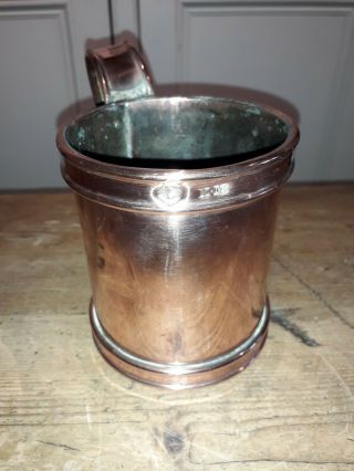 Antique Small Copper Tankard 2