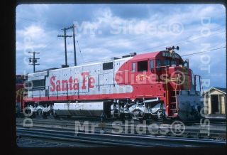 Slide Atsf Santa Fe Rare & Unique U28cg 358 In 1969