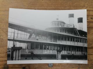 Very Rare Photo And Negative Of The Tashmoo Steamer Circa 1900