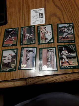 Megacards Rare Baseball Unrealesed Conlon Color Insert Set Ruth Cobb.  1995.