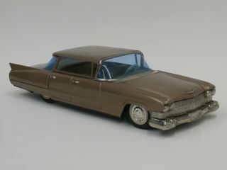 Vintage 1960 S Cadillac Tin Friction Toy Car Bandai 11.  5 " Rare