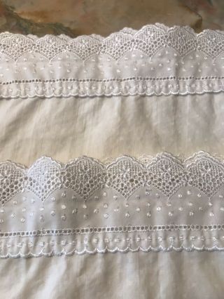 Charisma Standard Size Pillowcase Set Of 2 Lace Trim Rare 2
