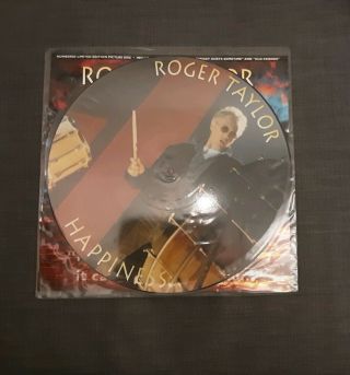 Roger Taylor - Happiness - Rare Ltd 12 " Vinyl Picture Disc Queen