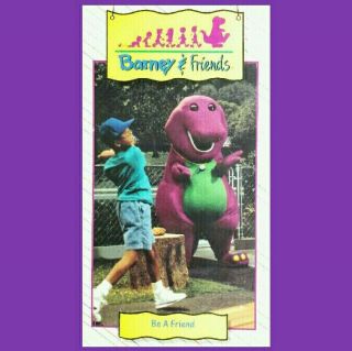 Barney & Friends ● Be A Friend ● Sharing Songs Stories Lonely Rare Oop 1992 Vhs