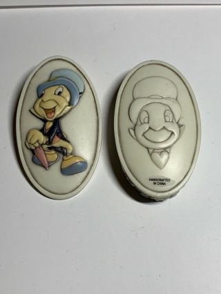 Rare Pokitpal Jiminy Cricket Pinocchio Trinket Box Disneyland Parks - Olszewski