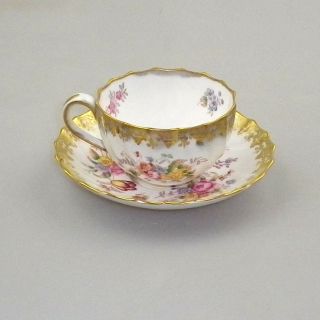 Antique W.  T.  Copeland Spode Cup And Saucer Pat.  No.  5798