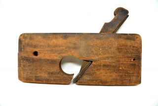 Antique Wooden Block Plane 7 7/8 " - Straight Blade
