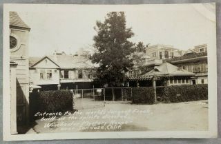 Antique Postcard Rppc Largest Freak Winchester Mystery House San Jose California
