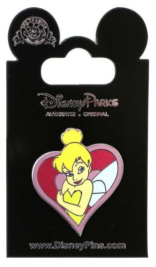 2010 Disney Tinker Bell In Heart Pin With Packing Rare