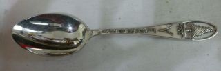Vermont,  Green Mt.  State,  Sterling Silver Souvenir Spoon,  5 1/2 By Bates & Klink