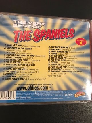 The Very Best of the Spaniels Volumes 1 and 2 - 2 CDs Collectables RARE OOP 2