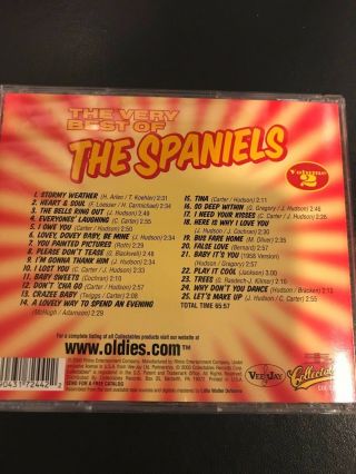 The Very Best of the Spaniels Volumes 1 and 2 - 2 CDs Collectables RARE OOP 3