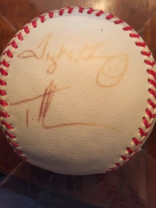 Tug And Tim Mcgraw Rare Signed Autograph On Nl Coleman Baseball