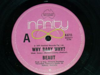 Vintage Aussie Vinyl Beaut " Why Baby Why? - - Over And Out " (k - 6715) Rare Find