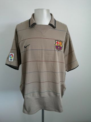Rare Fc Barcelona Away Football Shirt 2003/04 - Size Xl