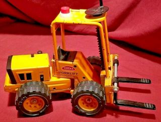 Vintage Tonka Lift Truck Mighty Rare Construction Fork Lift Steel Toy Metal 2