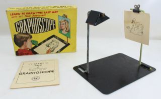 Rare Vintage Folding Artists Graphoscope Stereoscope Image Viewer - Sketch Draw