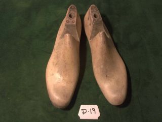 Vintage 1938 Pair Us Navy Shoe Lasts Size 9 - 1/2 E - D & W Factory Mold D - 19