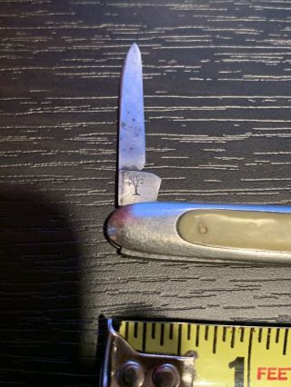 Rare Antique H.  Boker Co 2 Blade Stainless Pen Knife - Germany 3