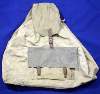 German Wwii Wehrmacht / Afrika Korps Tropical Rucksack Backpack Rare War Relic
