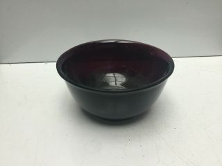 Chinese Peking Glass Amethyst - Coloured Bowl,  Recessed Base To Foot Rim
