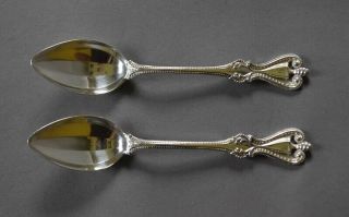 2 Towle 1895 Old Colonial Sterling Silver 5 5/8 " Tea Spoons 49 Grams