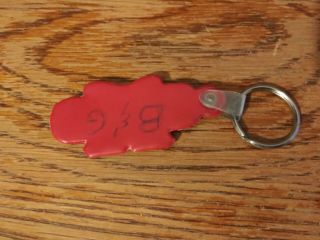 RARE Vintage 1950s Cornelius Seed Corn Key Chain Sign Old Farm Cow Pig Tractor 2