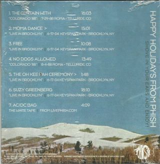 PHISH Farmhouse Cheddar Vol.  2 7 - track LIVE DJ PROMO CD Fan Club Holiday / RARE 2
