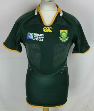 South Africa Rugby World Cup 2011 Shirt Jersey Mens Large Canterbury Rare