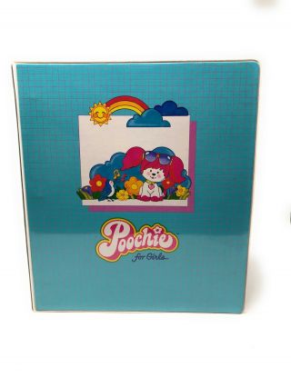 Vintage 1983 Poochie For Girls 3 - Ring Binder By Mattel Rare