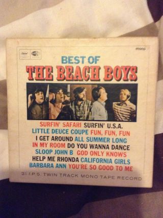 Very Old The Beach Boys Twin Track Mono Tape Recording - Very Rare Reel Tape