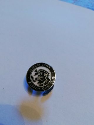 Rare Grimsby Town Supporters Club Chrome Enamel Pin Badge