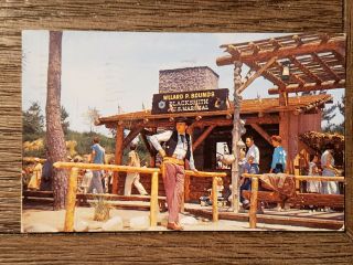 Disneyland Rare Frontierland Cowboy Vintage Post Card