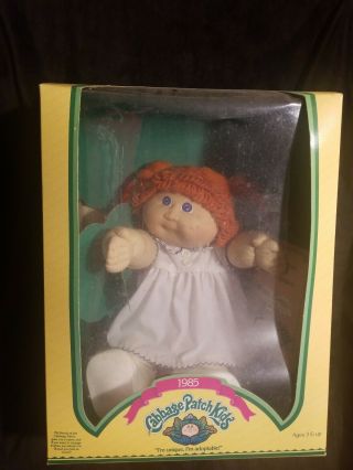 Vintage 1985 Cabbage Patch Kids Doll Red Hair Blue Eyes " Maryruth " Orig Package