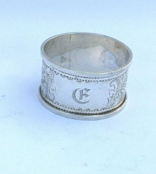 Antique Sterling Silver Serviette Napkin Ring 1916 Nr