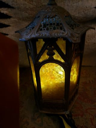 Antique Mica Lamp Shade