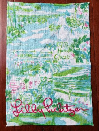 Rare Lilly Pulitzer Honda Classic Innaugural Season 2018 Ladies Golf Towel
