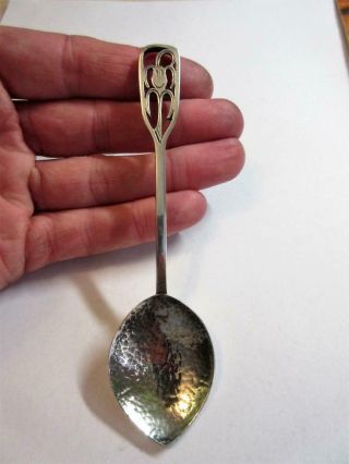 Antique Australian Sterling Silver Arts & Crafts Spoon By W J Sanders C1915
