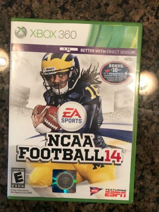Ea Sports College Football 14 Xbox 360 Disc And Case (rare)