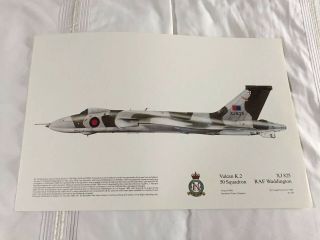 Squadron Prints Vulcan K 2 Xj825 50 Squadron Raf Waddington (rare)