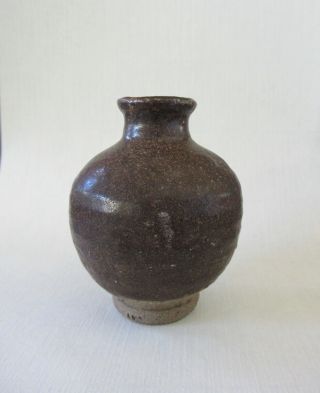 Chinese Sung Styled Miniature Brown Jarlette Jarlet Jar 19th Century Or Earlier