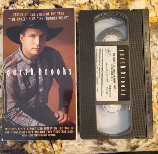 Rare Oop Garth Brooks Vhs Music Video 1991 The Thunder Rolls Dance,  1 Country