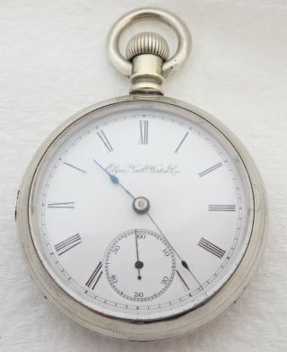 Antique 18s Elgin Grade 73 7j Oresilver Pocket Watch Parts Repair