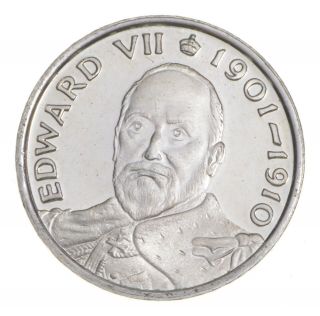 Rare King Edward Vii.  925 Sterling Silver - Round Limited Edition Series 412