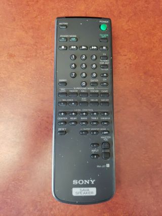 Sony Sava Speaker Rm - J57 Remote Control Great Rare Oem