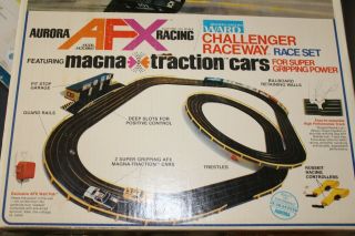 Vintage 1975 Montgomery Ward Aurora Afx Challenger Raceway Racing Set Vgc