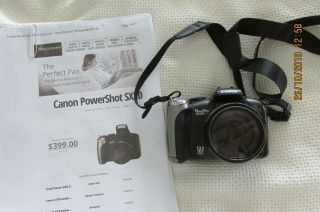Canon Power Shot Sx20is Camera.  Rarely.